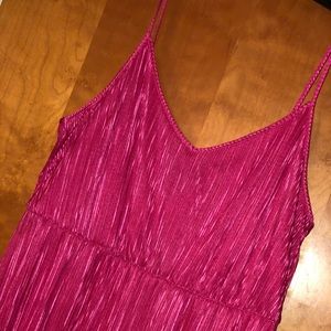 Hot pink mini dress